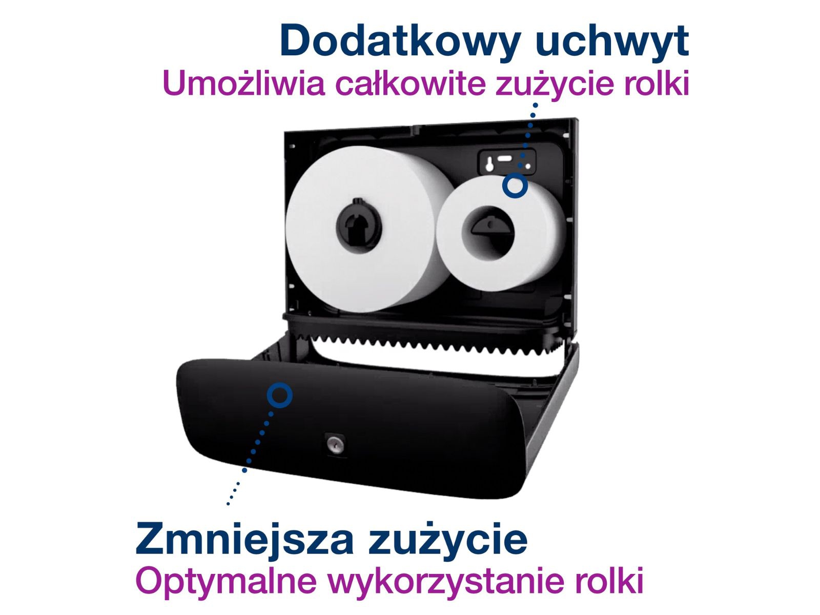 Dozownik papieru toaletowego T2 Tork 460006 STAL